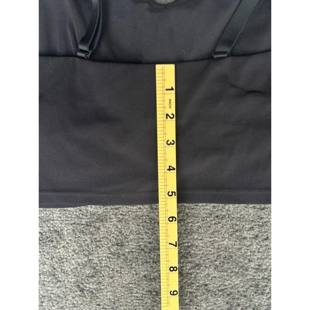 Offline Cropped Camisole Top Women's XL Black Adjustable Strap Nylon Stretch